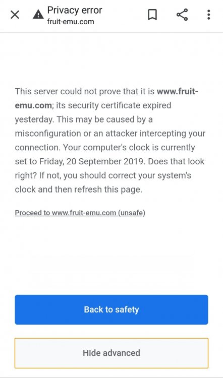 Fruit emu error(picture below) - Emulator Chat - Desert Island Fruits