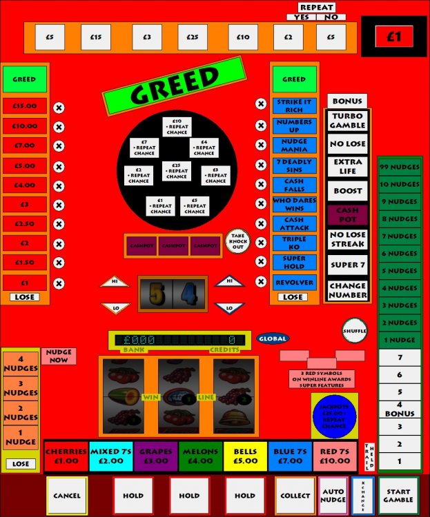 Greed Classic - Global - Desert Island Fruits