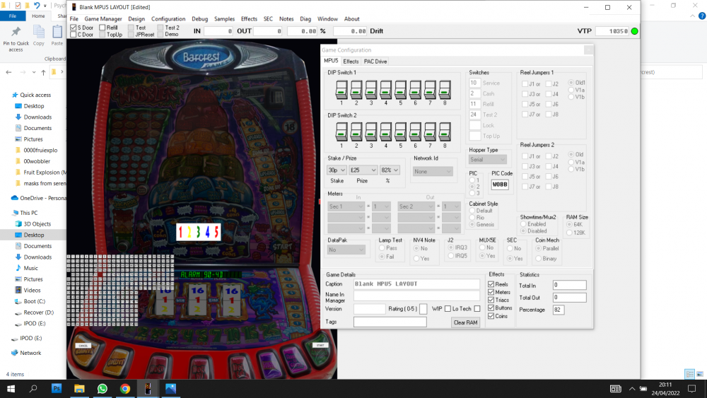 error 904d unused input 7. barcrest mpu5, throw a wobbler.. The